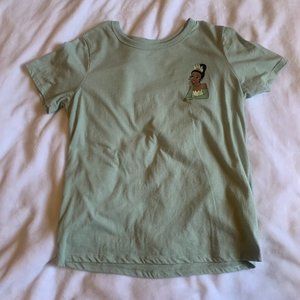 Women's Disney Princess Tiana Short Sleeve Graphic T-Shirt - Green Small
